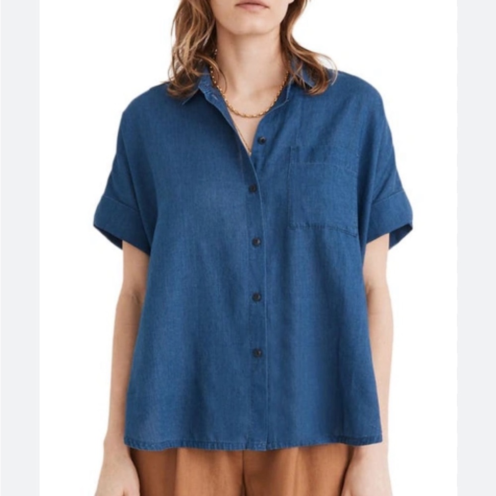 Madewell Denim Daily Shirt in Bright Indigo